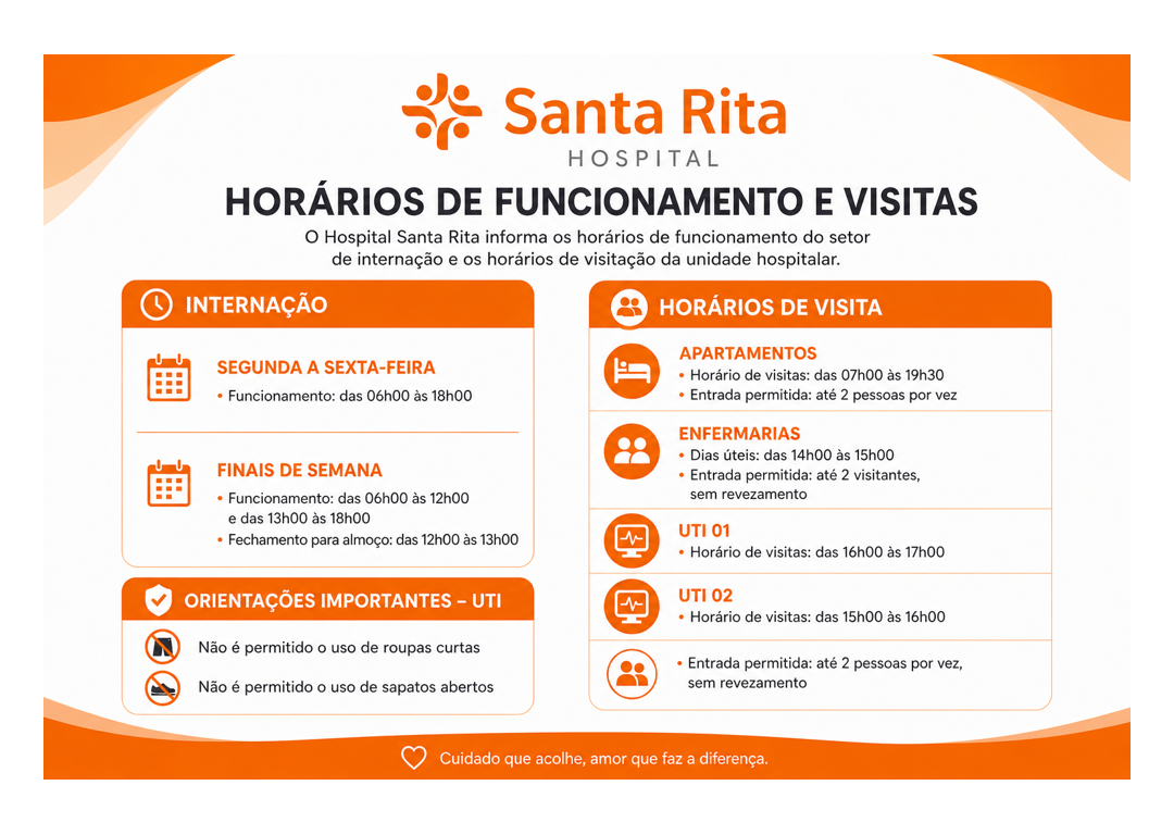Horários de Funcionamento e Visitas
